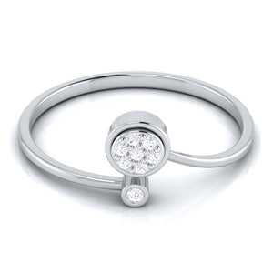 Jewelove™ Rings Platinum Diamond Ring for Women JL PT LR 65