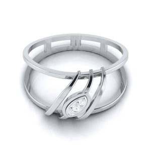 Jewelove™ Rings Platinum Diamond Ring for Women JL PT LR 66