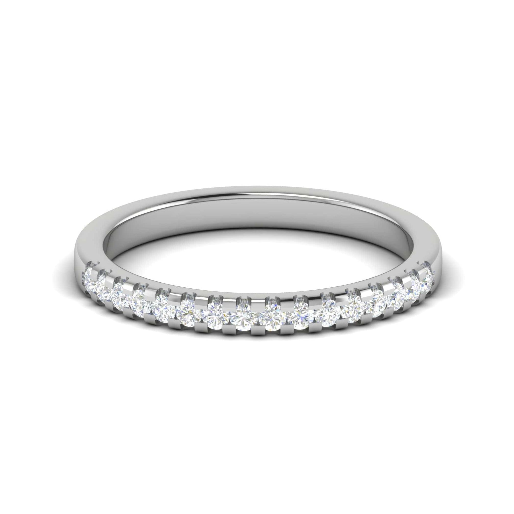 Jewelove™ Rings Women's Band only / SI IJ Platinum Diamond Ring for Women JL PT WB RD 133