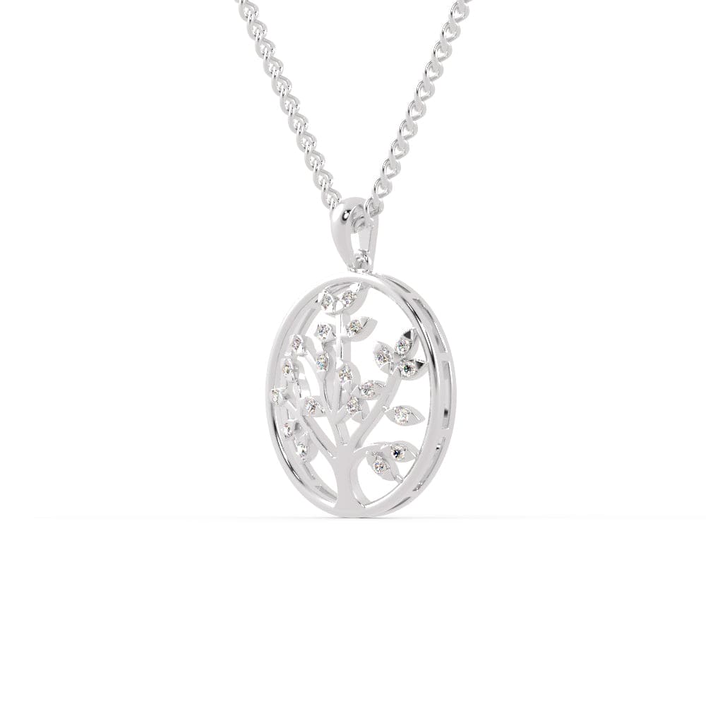 Jewelove™ Pendants Platinum Diamonds in Circle Pendant for Women JL PT P 1222