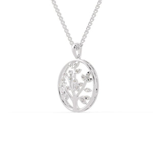 Jewelove™ Pendants Platinum Diamonds in Circle Pendant for Women JL PT P 1222