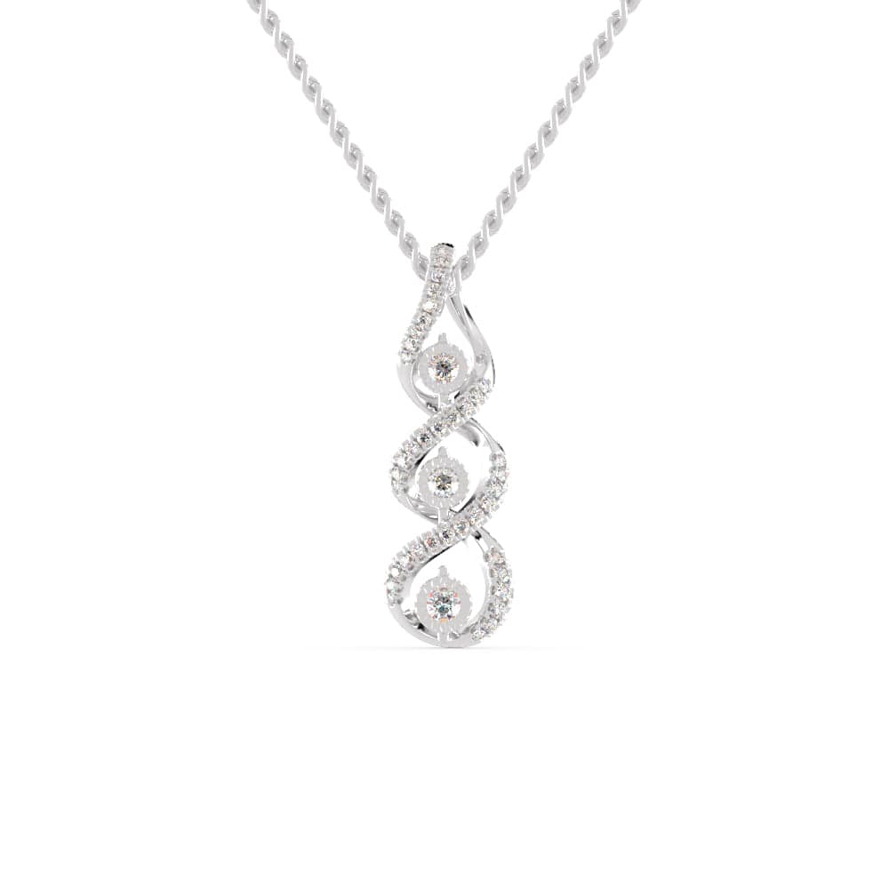 Jewelove™ Pendants SI IJ Platinum Diamonds Pendant for Women JL PT P 1230