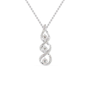 Jewelove™ Pendants SI IJ Platinum Diamonds Pendant for Women JL PT P 1230