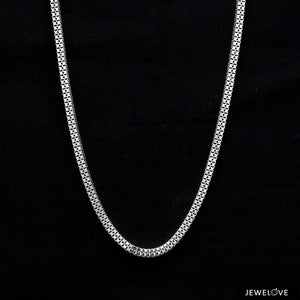 Jewelove™ Chains Platinum Double Box Chain for Men JL PT CH 1194