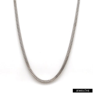 Jewelove™ Chains Platinum Double Box Chain for Men JL PT CH 1194