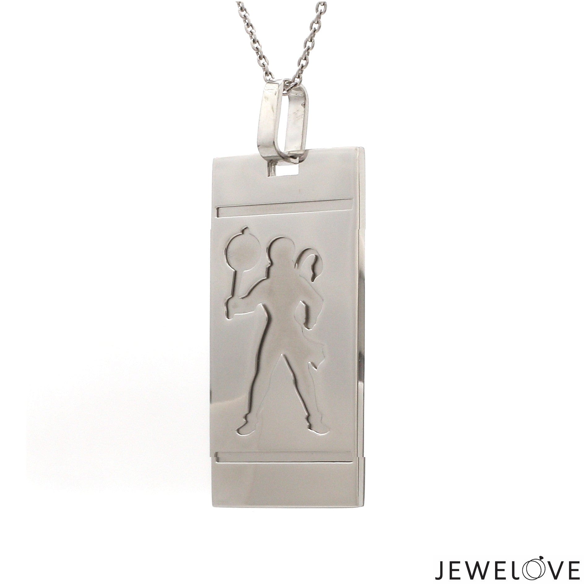 Jewelove™ Pendants Platinum Double Side Pendant JL PT Hanuman & Ganesh Ji