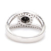 Jewelove™ Rings Platinum Engagement Ring for Women with Black Diamond  SJ PTO 516-BlackDiamond