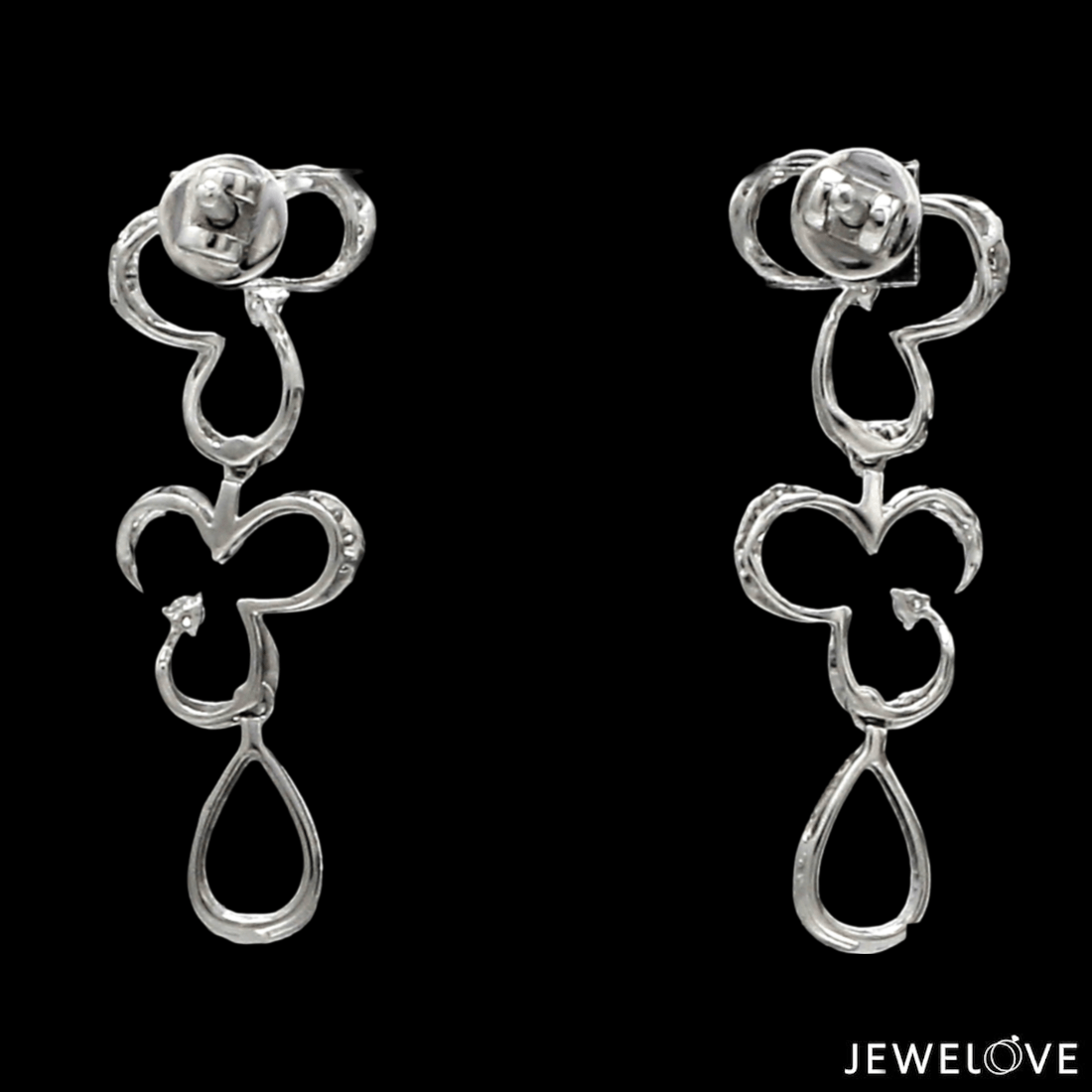 Jewelove™ Earrings Platinum Evara Diamond Earrings Set JL PT E 340