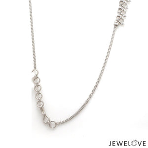 Jewelove™ Necklaces & Pendants Platinum Evara Diamond Necklace & Earrings Set JL PT NE 341