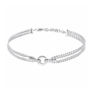 Jewelove™ Bangles & Bracelets Platinum Evara Indo-Western Diamond Bracelet for Women JL PTB 638