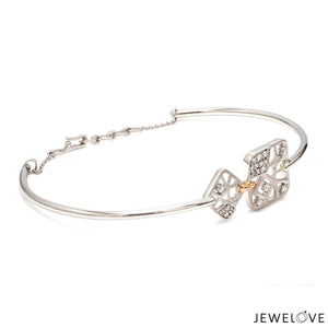 Jewelove™ Bangles & Bracelets Platinum Evara | Rose Gold Diamonds Bracelet for Women JL PTB 827