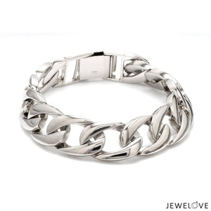 Jewelove™ Bangles & Bracelets 144 grams Platinum Heavy Bracelet for Men JL PTB 1183