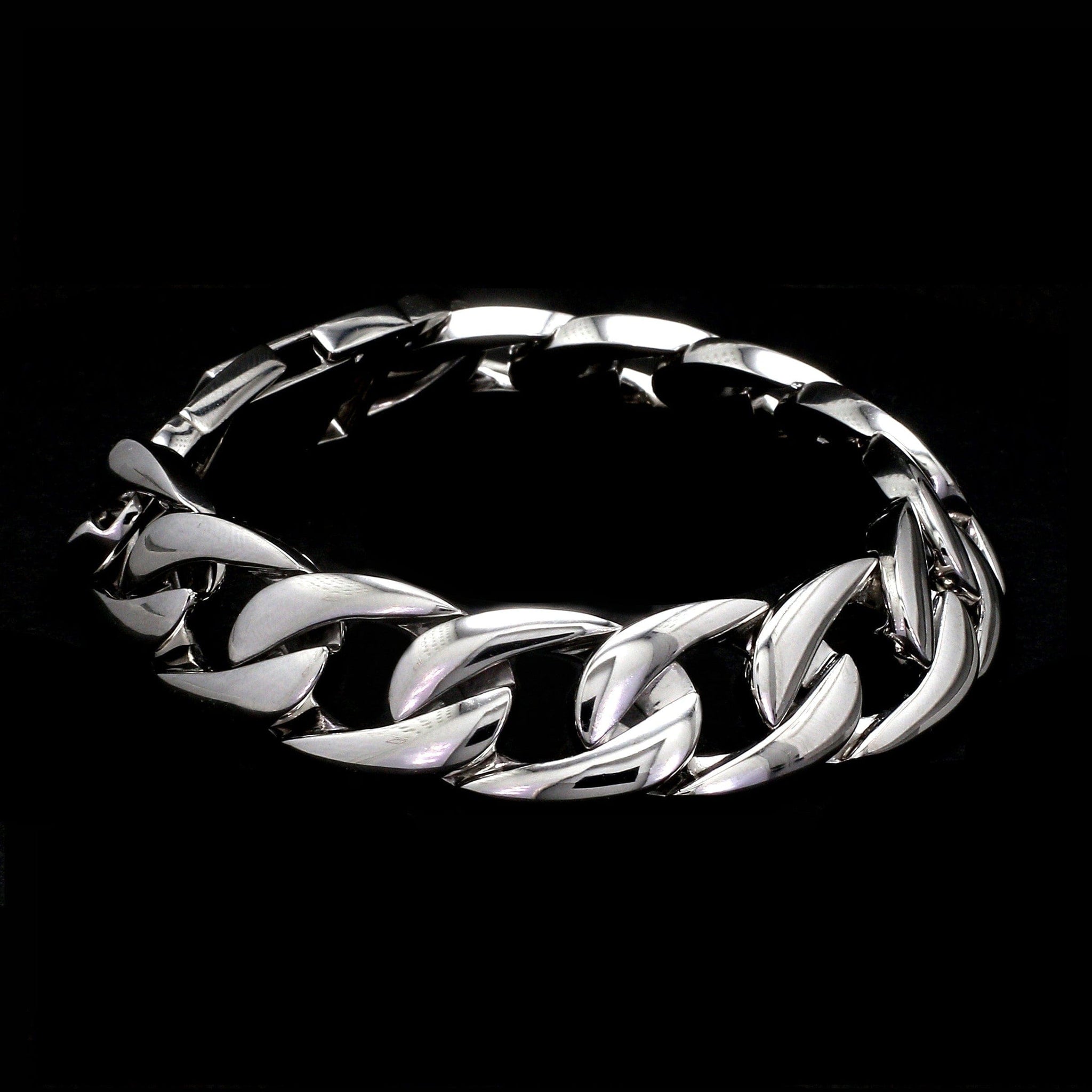 Jewelove™ Bangles & Bracelets 144 grams Platinum Heavy Bracelet for Men JL PTB 1183