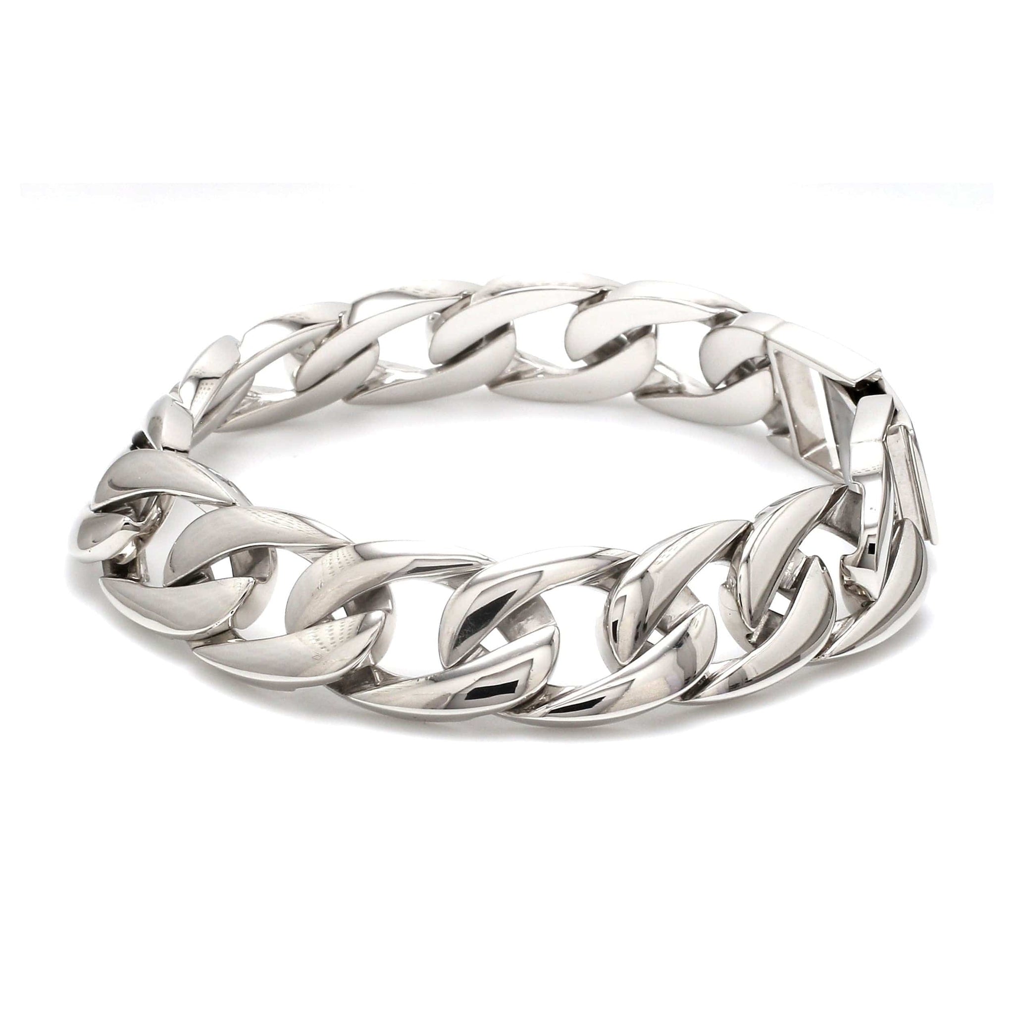 Jewelove™ Bangles & Bracelets 144 grams Platinum Heavy Bracelet for Men JL PTB 1183