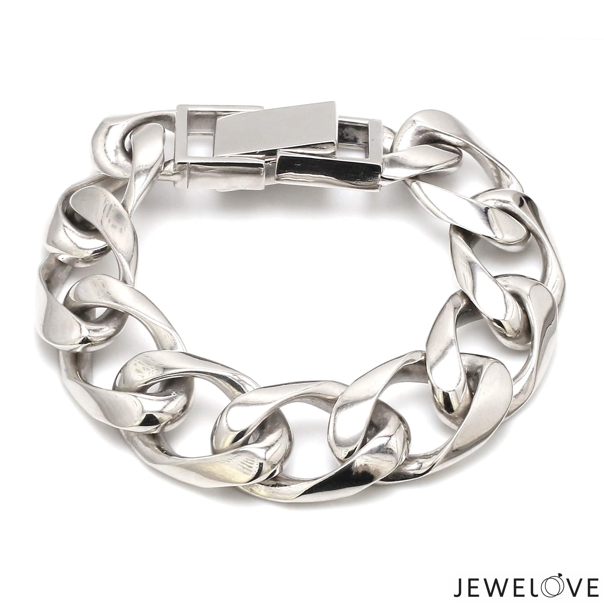 Jewelove™ Bangles & Bracelets Platinum Heavy Bracelet for Men JL PTB 1183-A