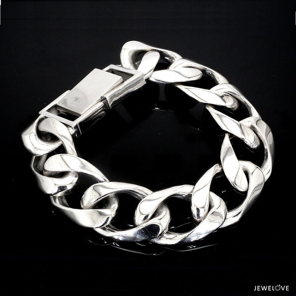 Jewelove™ Bangles & Bracelets Platinum Heavy Bracelet for Men JL PTB 1183-A