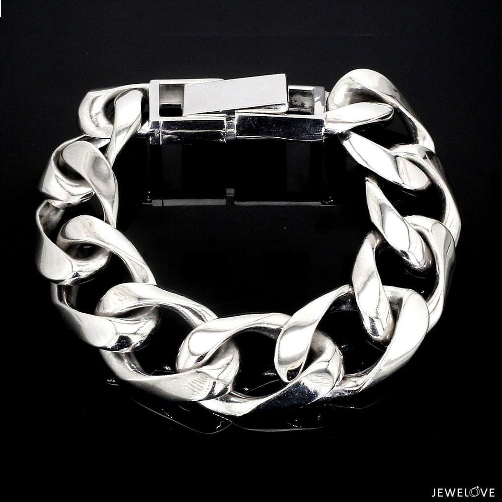 Jewelove™ Bangles & Bracelets Platinum Heavy Bracelet for Men JL PTB 1183-A