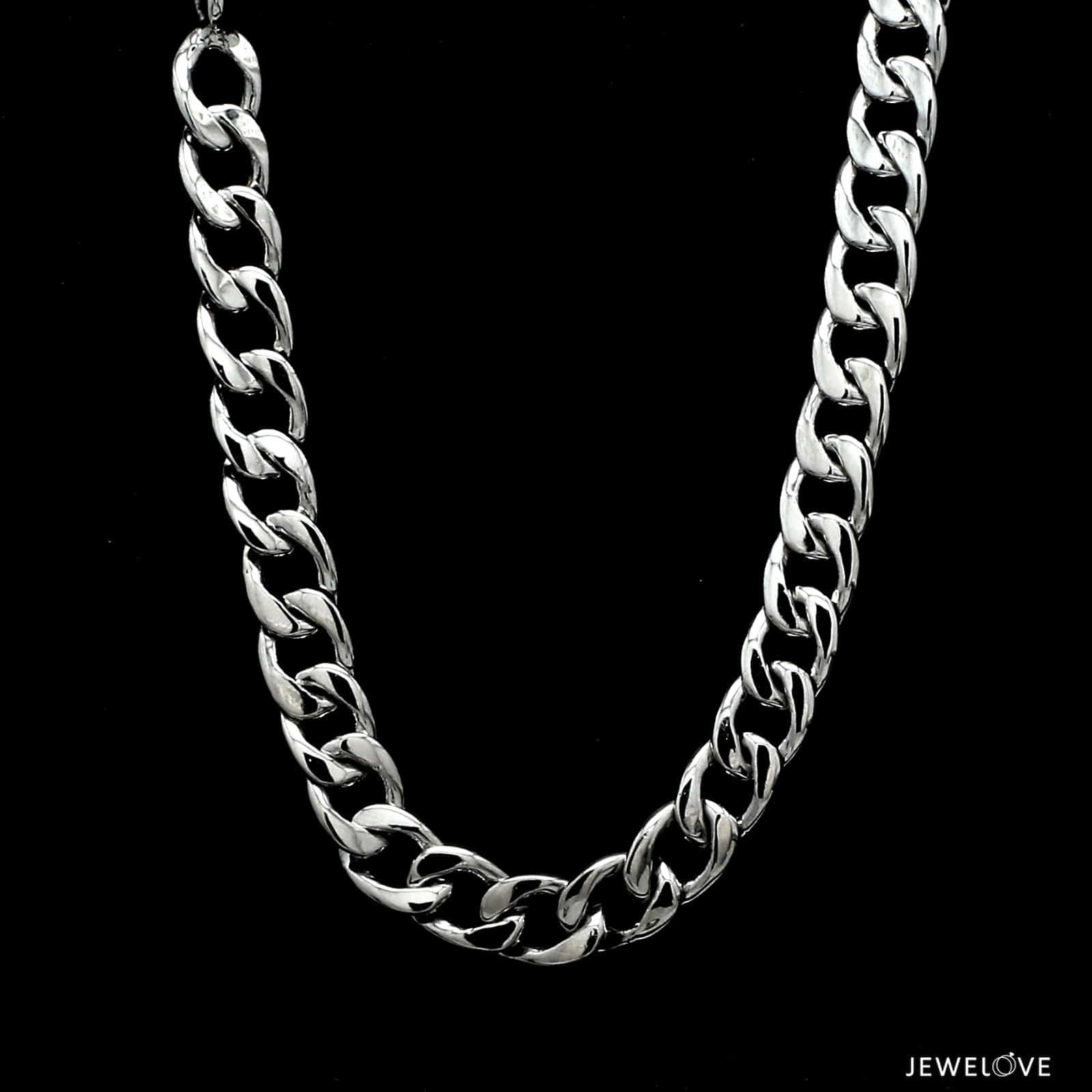 Jewelove™ Chains Platinum Heavy Chain for Men JL PT CH 1272