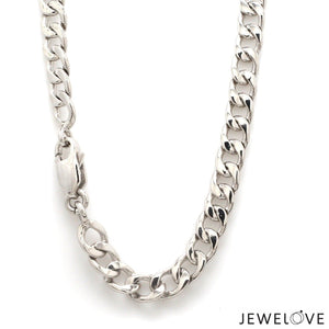 Jewelove™ Chains Platinum Heavy Chain for Men JL PT CH 1272