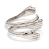 Jewelove™ Rings Platinum Hug Unisex Ring JL PT 938