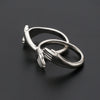 Jewelove™ Rings Platinum Hug Unisex Ring JL PT 938