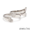 Jewelove™ Rings Platinum Hug Unisex Ring JL PT 938