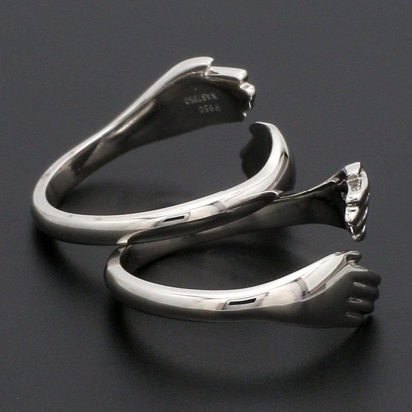 Jewelove™ Rings Platinum Hug Unisex Ring JL PT 938