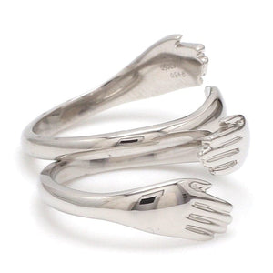 Jewelove™ Rings Platinum Hug Unisex Ring JL PT 938