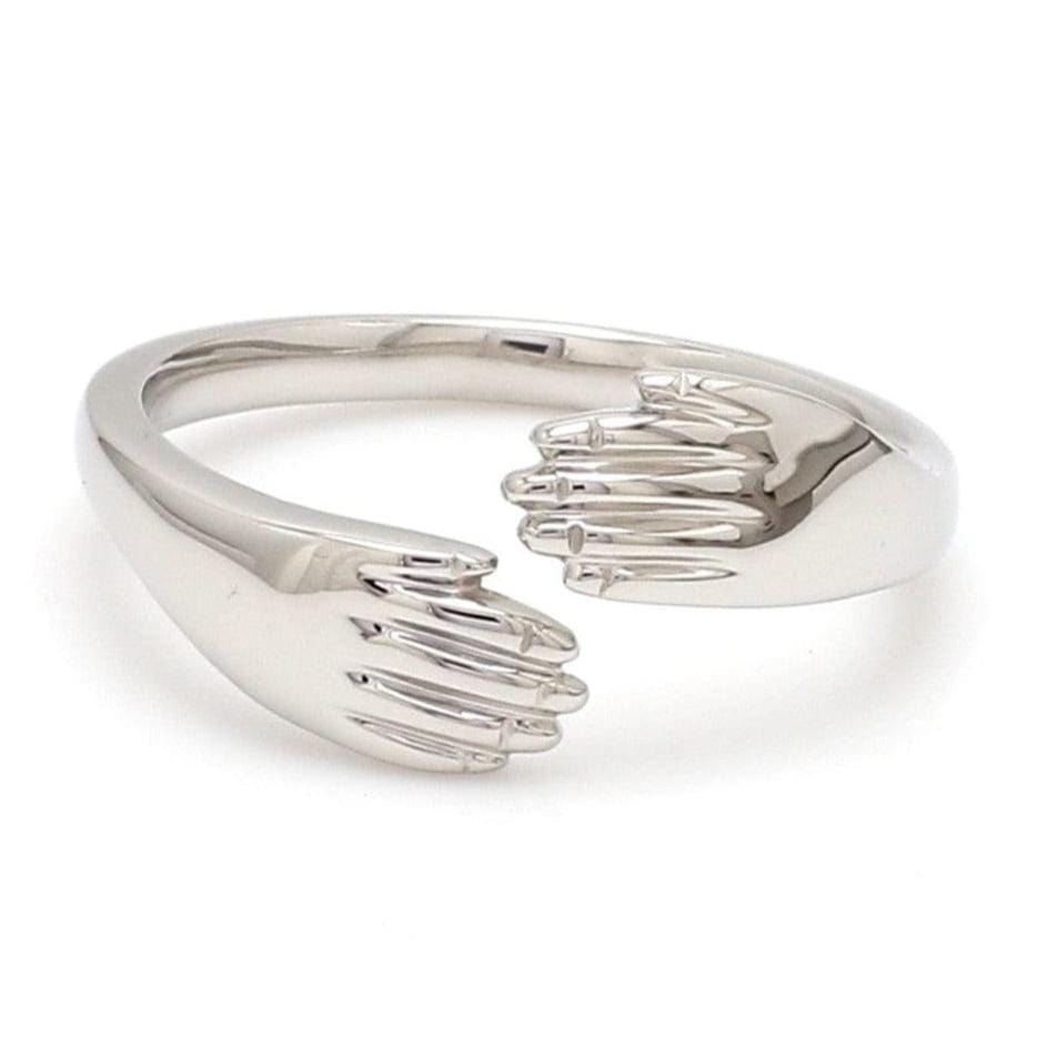 Jewelove™ Rings Platinum Hug Unisex Ring JL PT 938