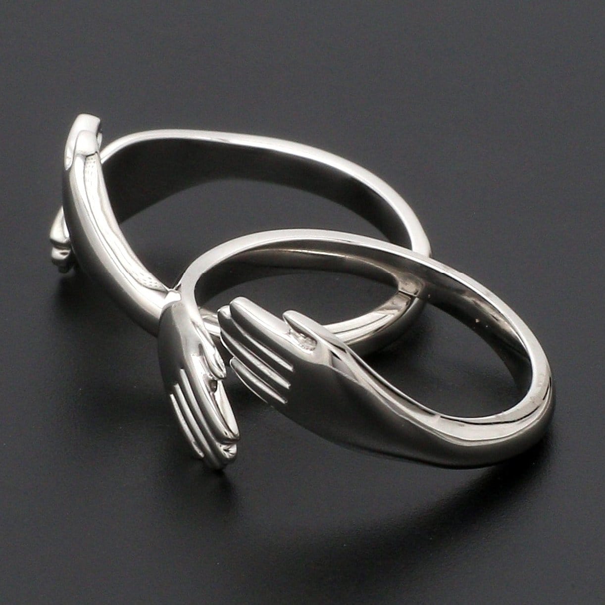 Jewelove™ Rings Platinum Hug Unisex Ring JL PT 938