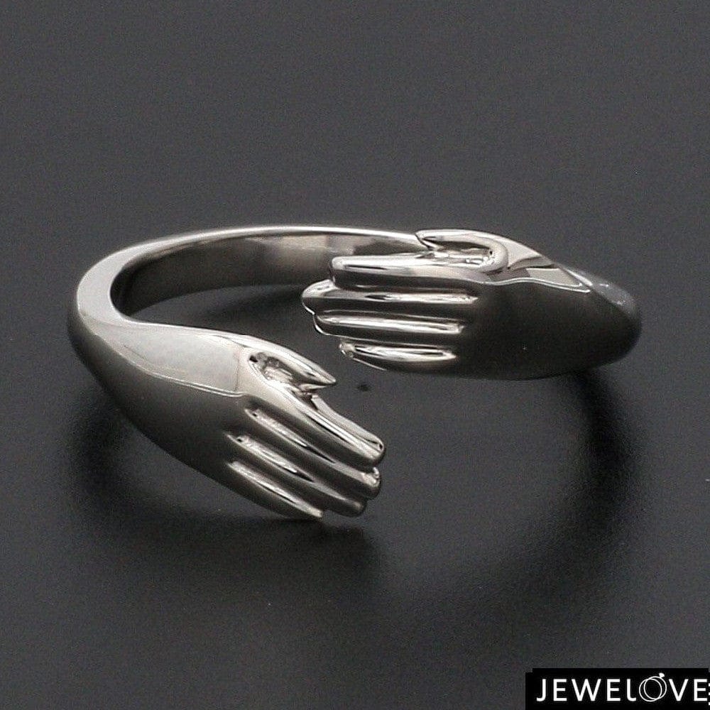 Jewelove™ Rings Platinum Hug Unisex Ring JL PT 938