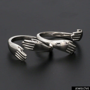 Jewelove™ Rings Platinum Hug Unisex Ring JL PT 938