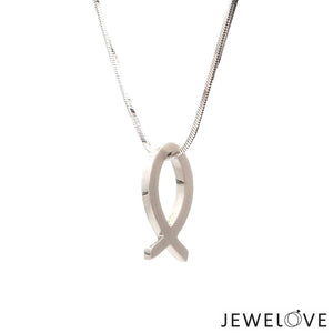 Jewelove™ Necklaces & Pendants Platinum Ichthys Pendant (Jesus Fish) JL PT P 330