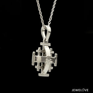 Jewelove™ Pendants Platinum Jerusalem Cross Pendant JL PT P 304