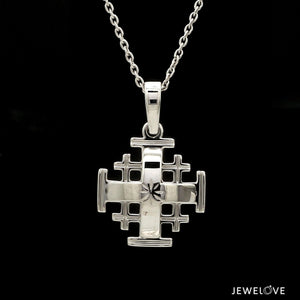 Jewelove™ Pendants Platinum Jerusalem Cross Pendant JL PT P 304