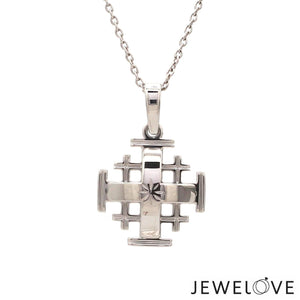 Jewelove™ Pendants Platinum Jerusalem Cross Pendant JL PT P 304