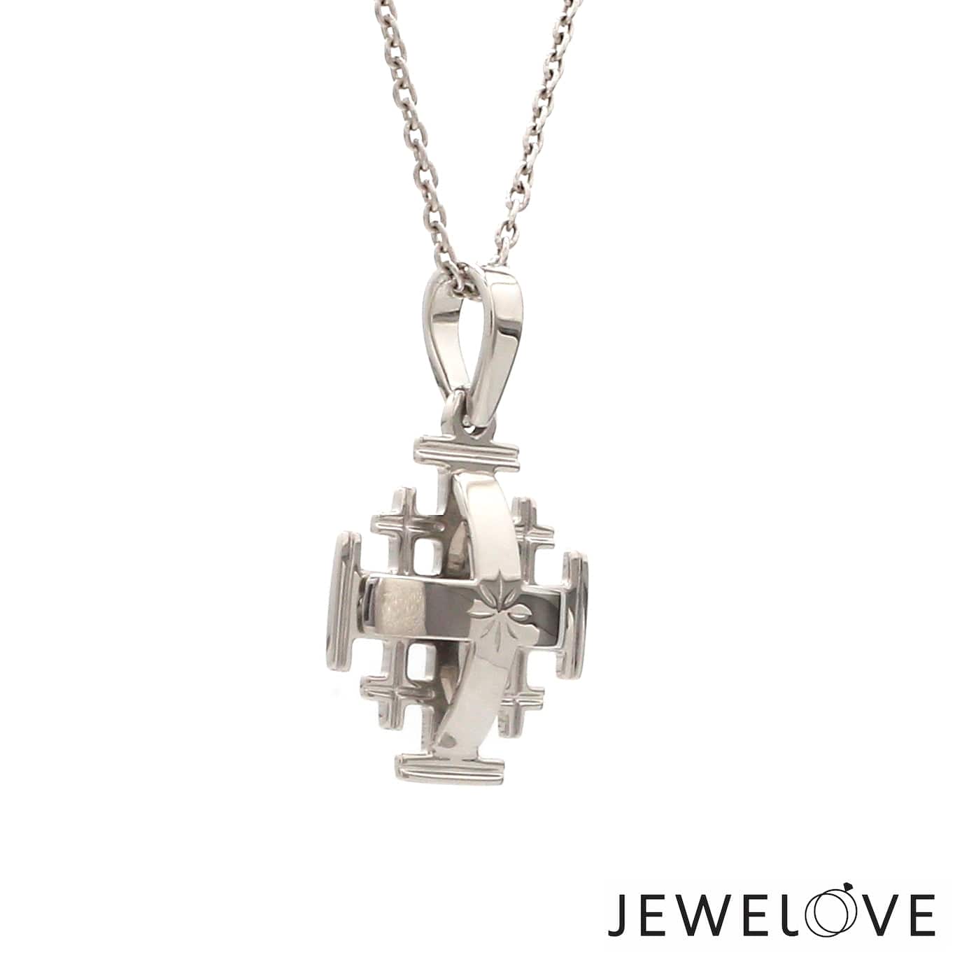 Jewelove™ Pendants Platinum Jerusalem Cross Pendant JL PT P 304