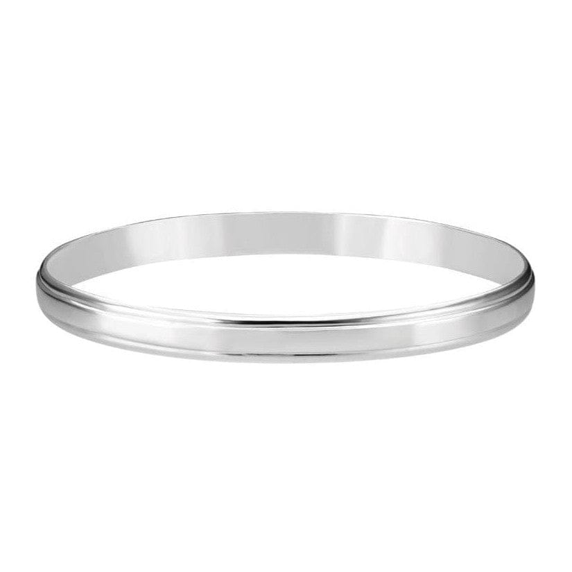 Jewelove™ Bangles & Bracelets Platinum Kada for Men with Center Slightly Raised JL PTB 762