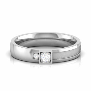 Jewelove™ Rings Platinum Love Bands Diamond Couple Rings JL PT CB 163