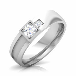 Jewelove™ Rings Platinum Love Bands Diamond Couple Rings JL PT CB 163