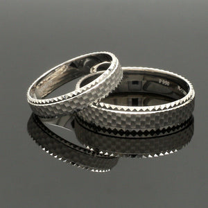 Jewelove™ Rings Platinum Love Bands for Couple JL PT 1306