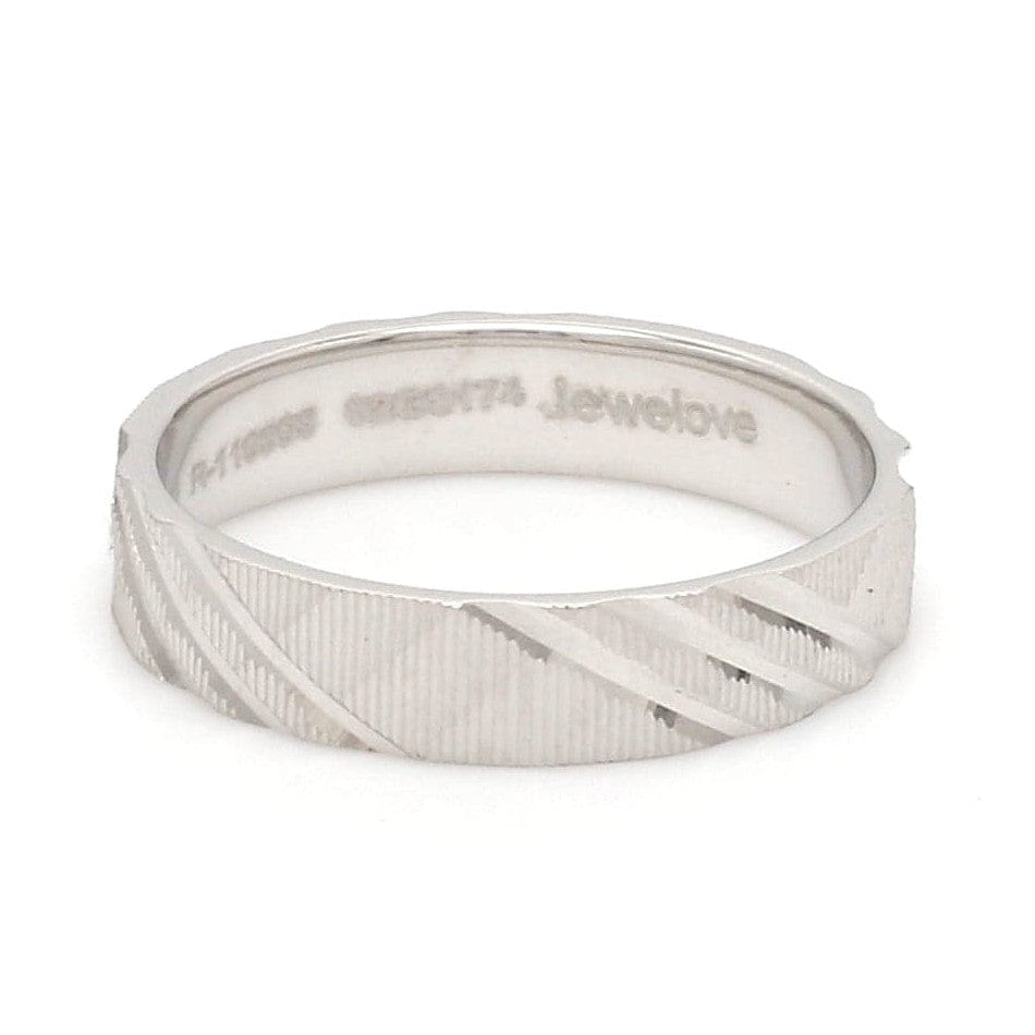 Jewelove™ Rings Platinum Love Bands for Couple JL PT 1307