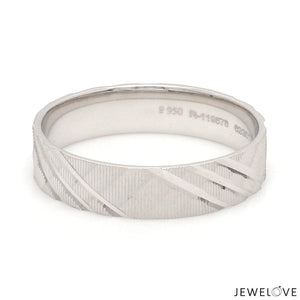 Jewelove™ Rings Platinum Love Bands for Couple JL PT 1307