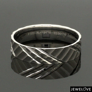 Jewelove™ Rings Platinum Love Bands for Couple JL PT 1307