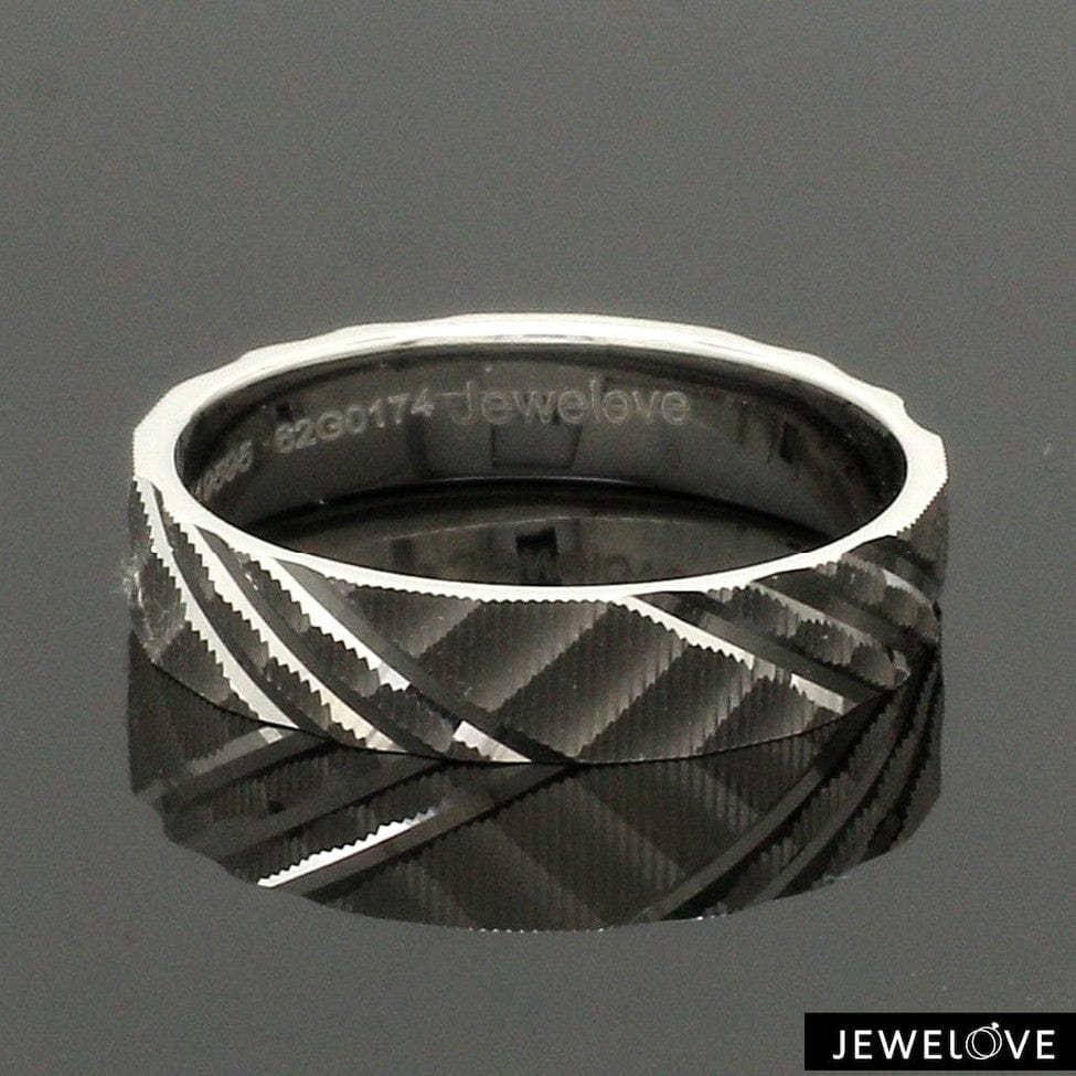 Jewelove™ Rings Platinum Love Bands for Couple JL PT 1307