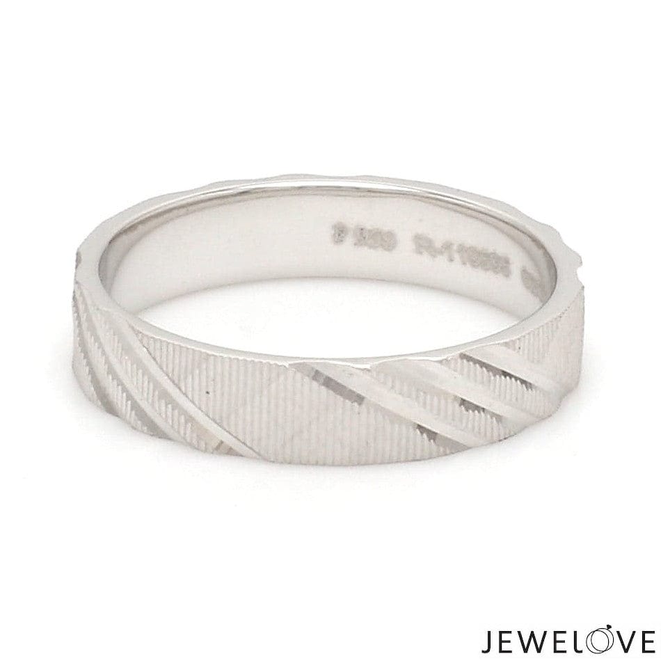 Jewelove™ Rings Platinum Love Bands for Couple JL PT 1307