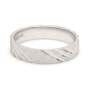 Jewelove™ Rings Platinum Love Bands for Couple JL PT 1307