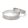 Jewelove™ Rings Platinum Love Bands with a Lovely Secret SJ PTO 220