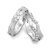 Jewelove™ Rings Platinum Love Bands with Filigree SJ PTO 240