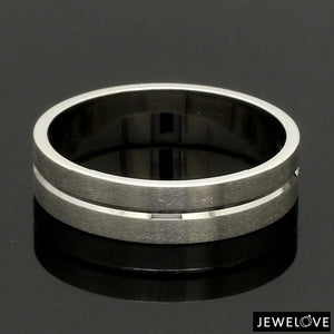 Jewelove™ Rings Platinum Love Bands with Princess cut Diamonds SJ PTO 241